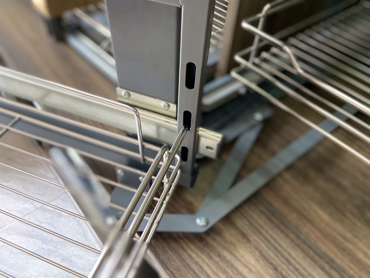 Kệ Góc Liên Hoàn Nan Tròn INOX 304 - Ảnh 5