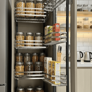 Kệ đồ khô nan dẹt 4 tầng INOX 304