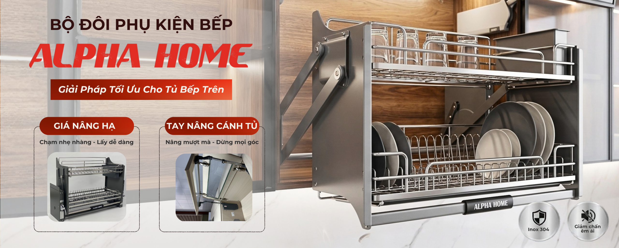 Banner Phụ Kiện Tủ Bếp Cao Cấp Alpha Home
